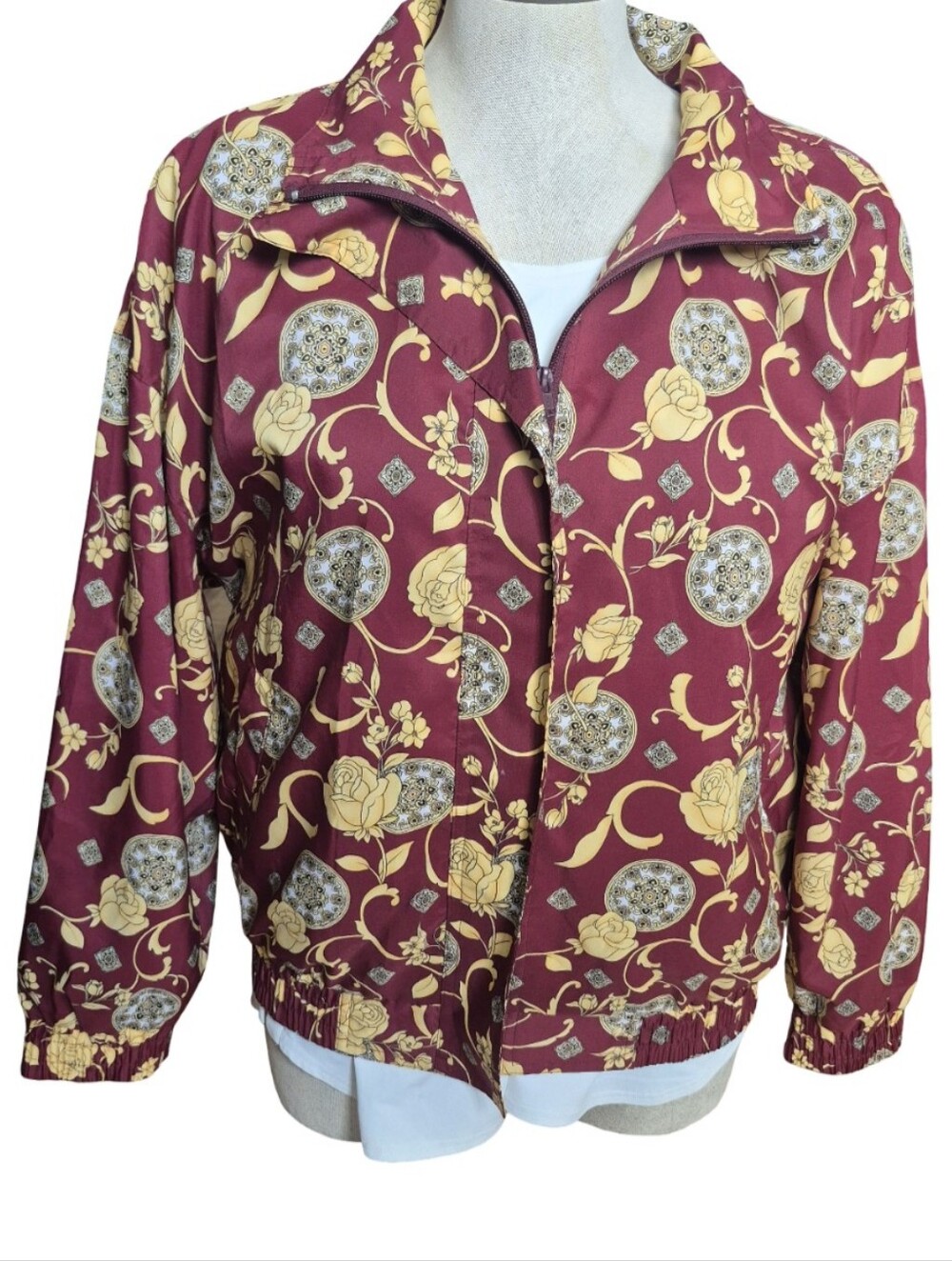 R&R Sport Vintage Lightweight Zip Front Jacket Size 12 (10 to 12)